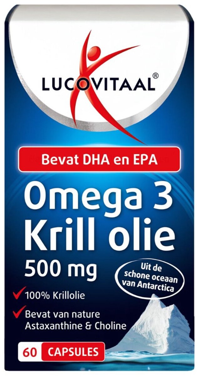 Goedkoopste Lucovitaal Omega 3 Krill olie 500 mg 60 capsules