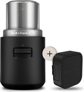 Bol.com KitchenAid Go - Draadloze koffiemolen - Inbegrepen maalbeker van 113g en roestvrijstalen mes - Malen met één druk op de ... aanbieding