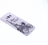 Eiffeltoren & Fiets Design TPU Hoesje Samsung Galaxy S8