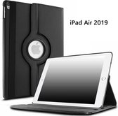 Ntech Hoes geschikt voor Apple iPad iPad Air (2019) 10.5 Draaibare Hoes - Zwart