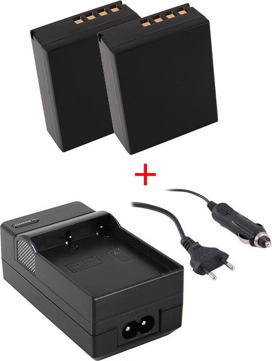 2x BLH-1 Olympus camera accu 2000mAh voor OM-D E-M1 Mark II III X + oplader reserve batterij kit
