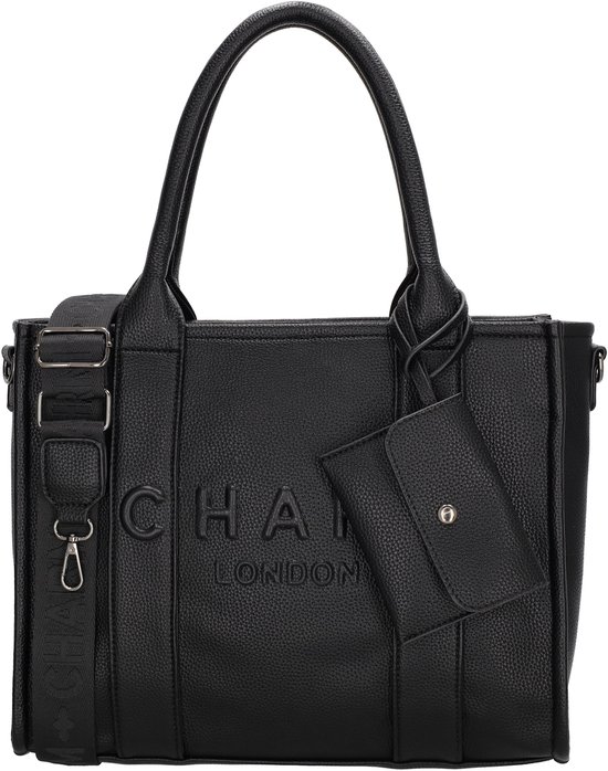 Charm London Bond Shopper - Sac à bandoulière - Bandoulière - Élégant - Étui - Sac fourre-tout - Zwart