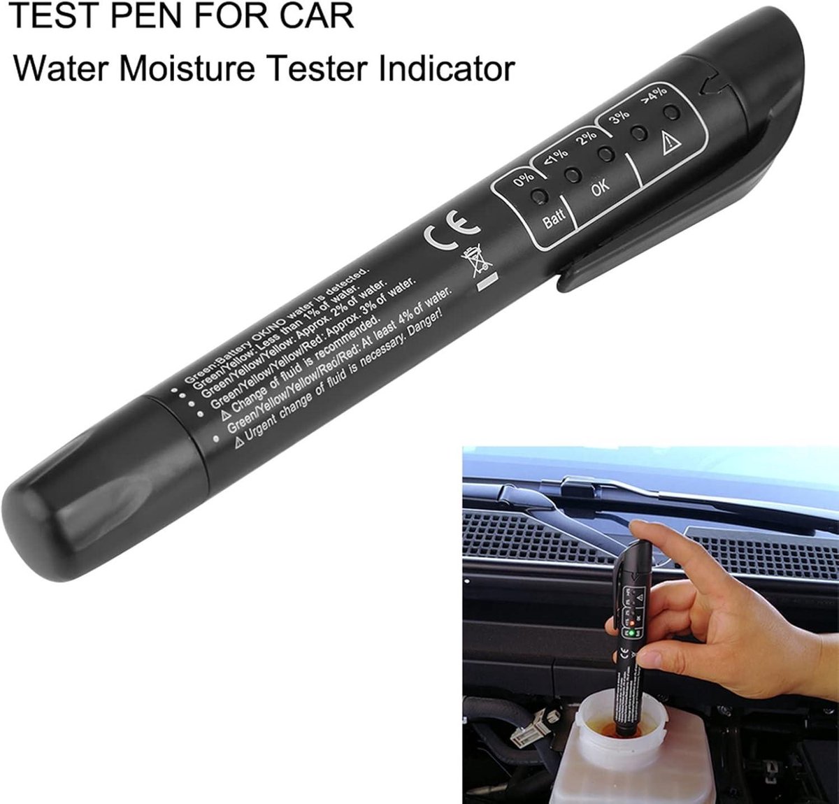 Remvloeistof Tester - Gebruik de nauwkeurige remvloeistof tester pen! - Auto Motor