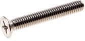 Kelfort Metaalschroef platverzonken kop phillips RVS A2 m8 x 50mm