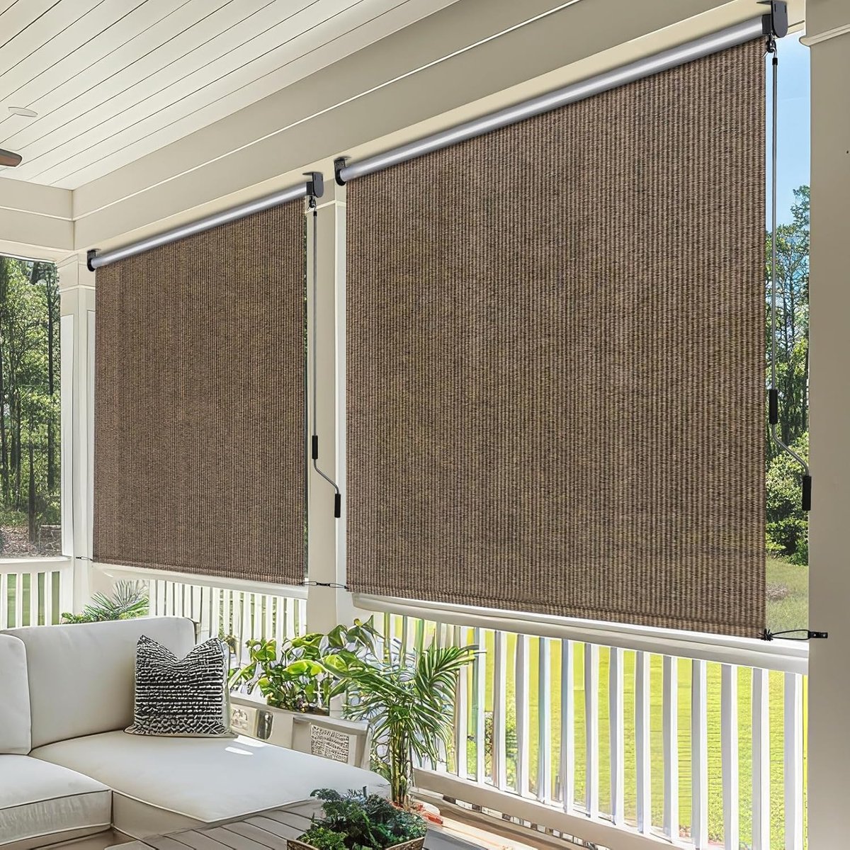 Goedkoop KESSER® Rolgordijn Verticale Zonwering, BxH 100 X 240 Cm Verticale Luifel Balkonluifel