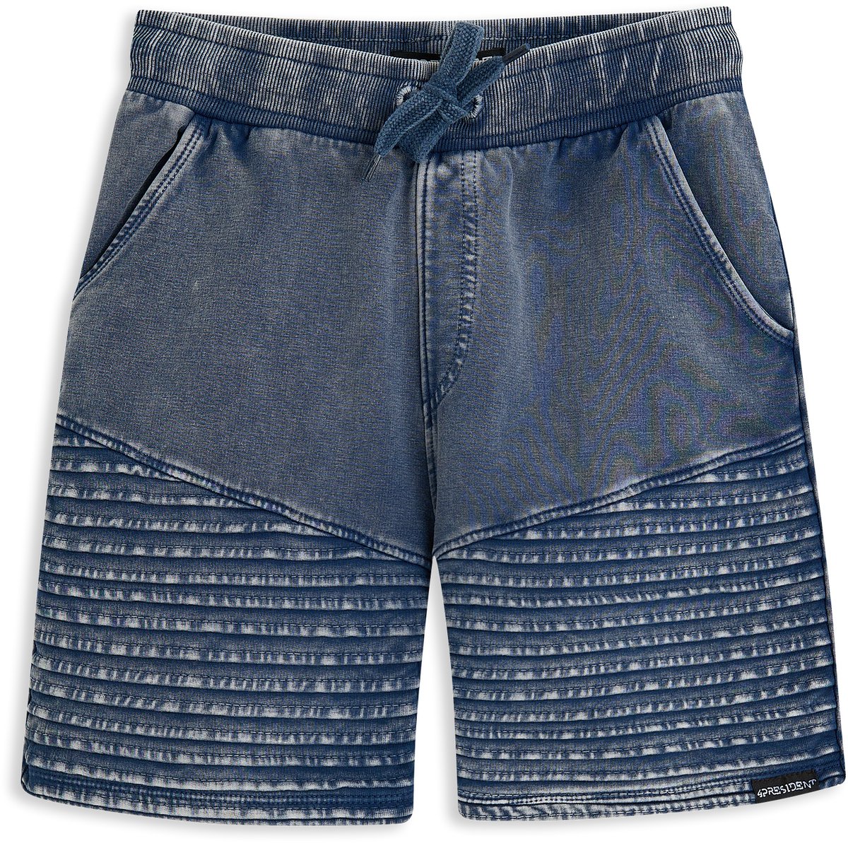 4PRESIDENT Korte Broek Jongens Short - Denim wash - Maat 140