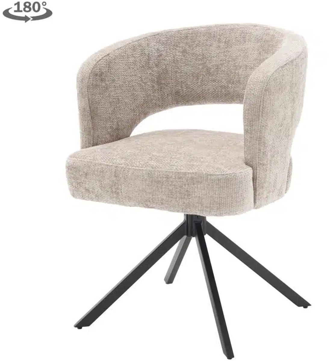 Tower Living Mura draaibare armstoel - beige