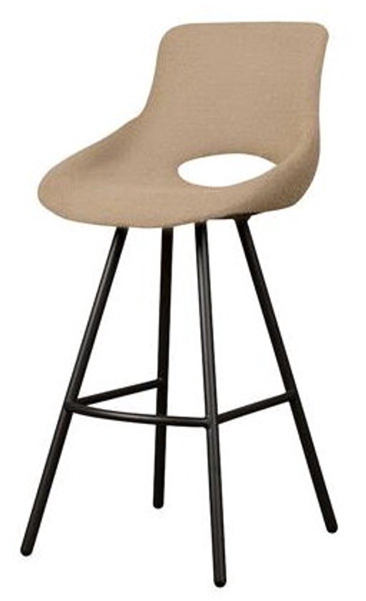 Tower Living Campo Barstoel - fabric Teddy MJ83 Light brown Naturel