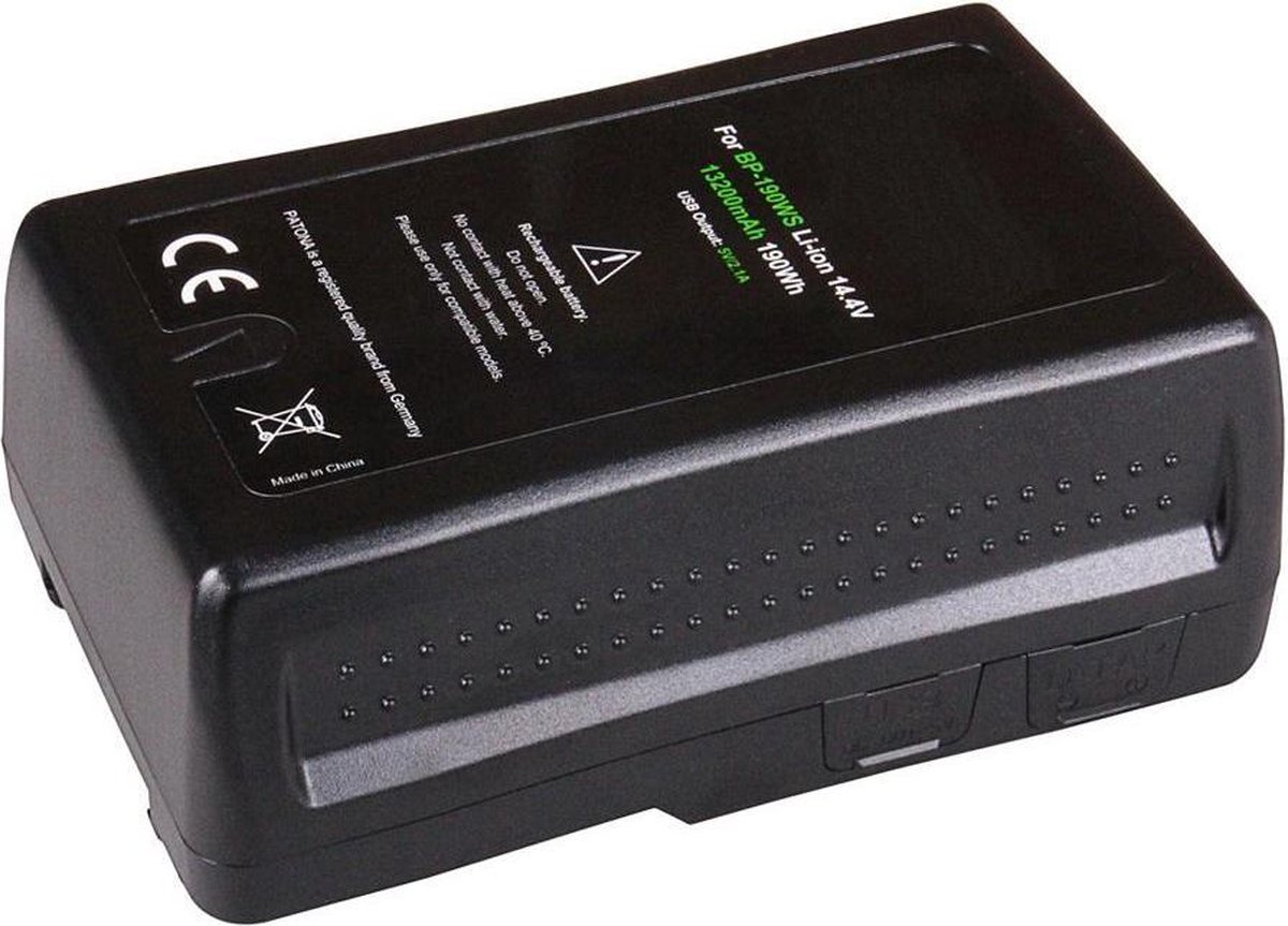 Huismerk Camera-accu BP-190WS voor Sony videocamera