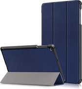 Hoes Geschikt voor Samsung Galaxy Tab A 10.1 2019 hoes - Smart Tri-Fold Bookcase - Donkerblauw