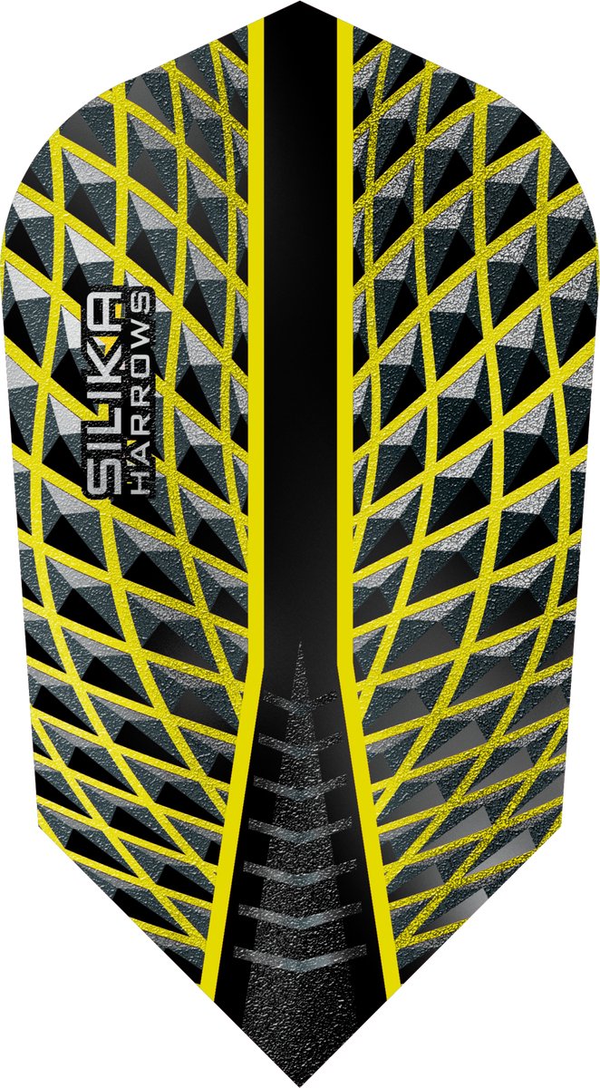 Harrows Silika Slim Yellow Tough Crystalline Coated - Dart Flights