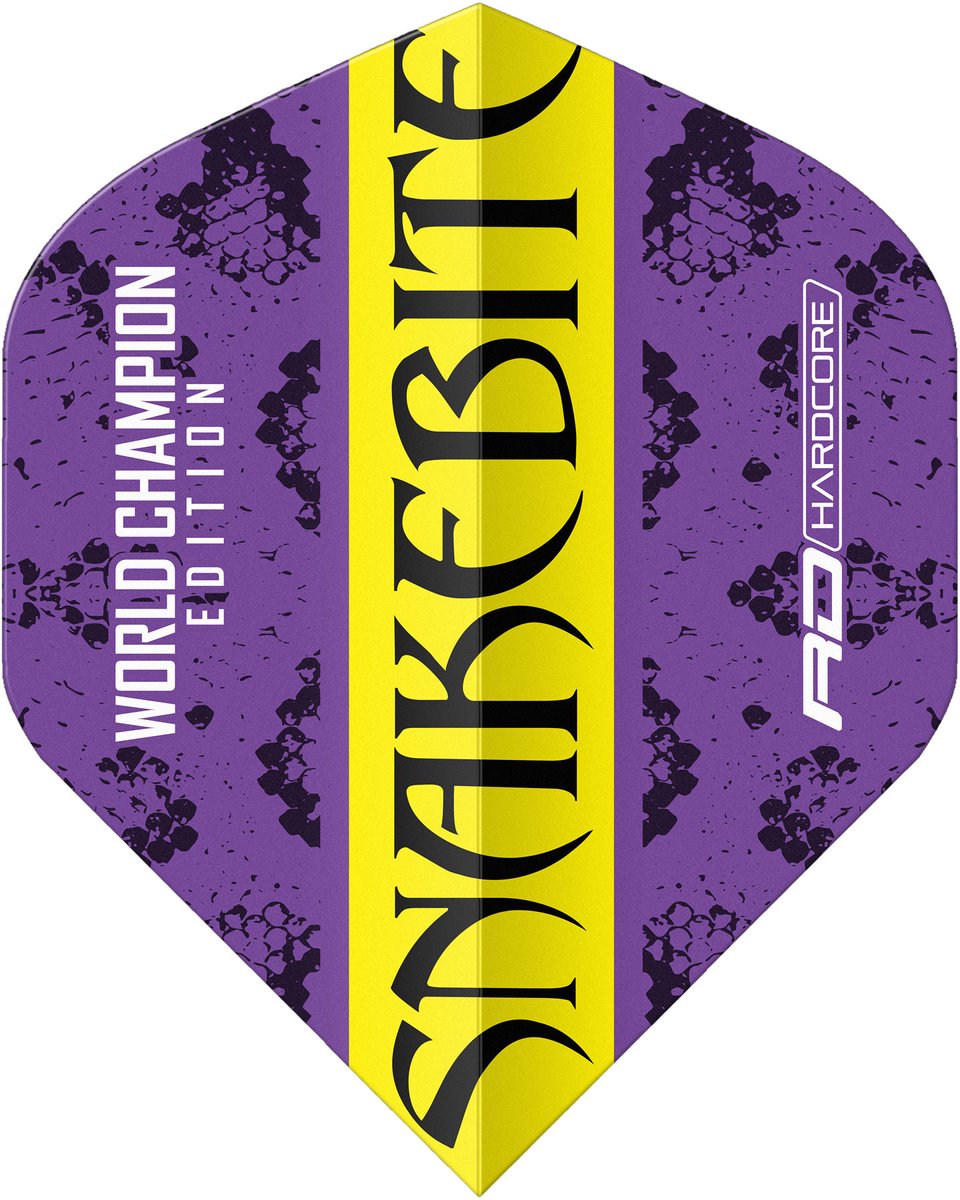 Red Dragon Peter Wright Hardcore Yellow Purple - Dart Flights