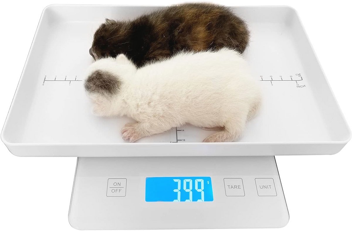 Digitale Weegschaal voor Kleine Dieren - Nauwkeurige Puppyweegschaal voor Pasgeborenen