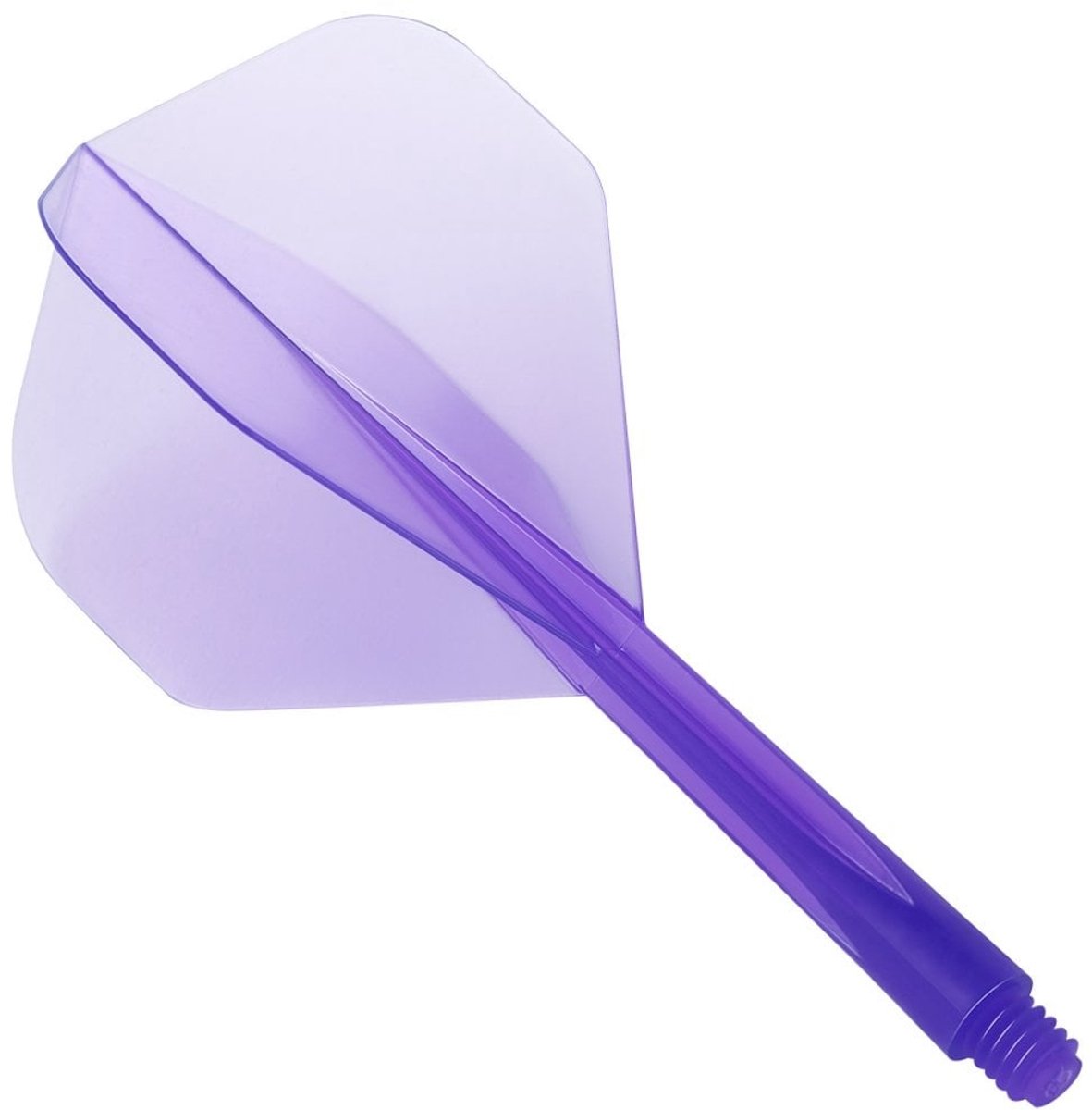 Condor Zero Stress Flight System - Standard Clear Purple - Dart Flights Medium