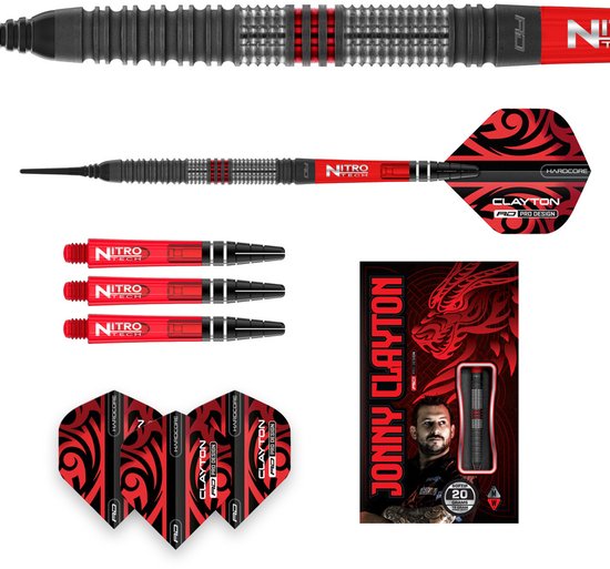 Red Dragon Jonny Clayton Hiraeth 90% - Soft Tip Darts van Red Dragon — afbeelding 3