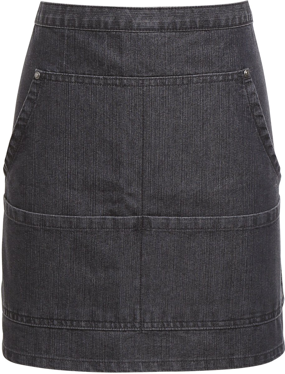 Schort/Tuniek/Werkblouse Unisex One Size Premier Black Denim 70% Katoen, 30% Polyester