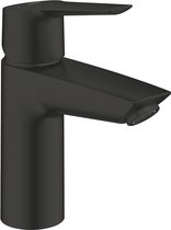 GROHE Start Wastafelkraan - Waterbesparend - Lage uitloop - Met push-open waste - Mat zwart