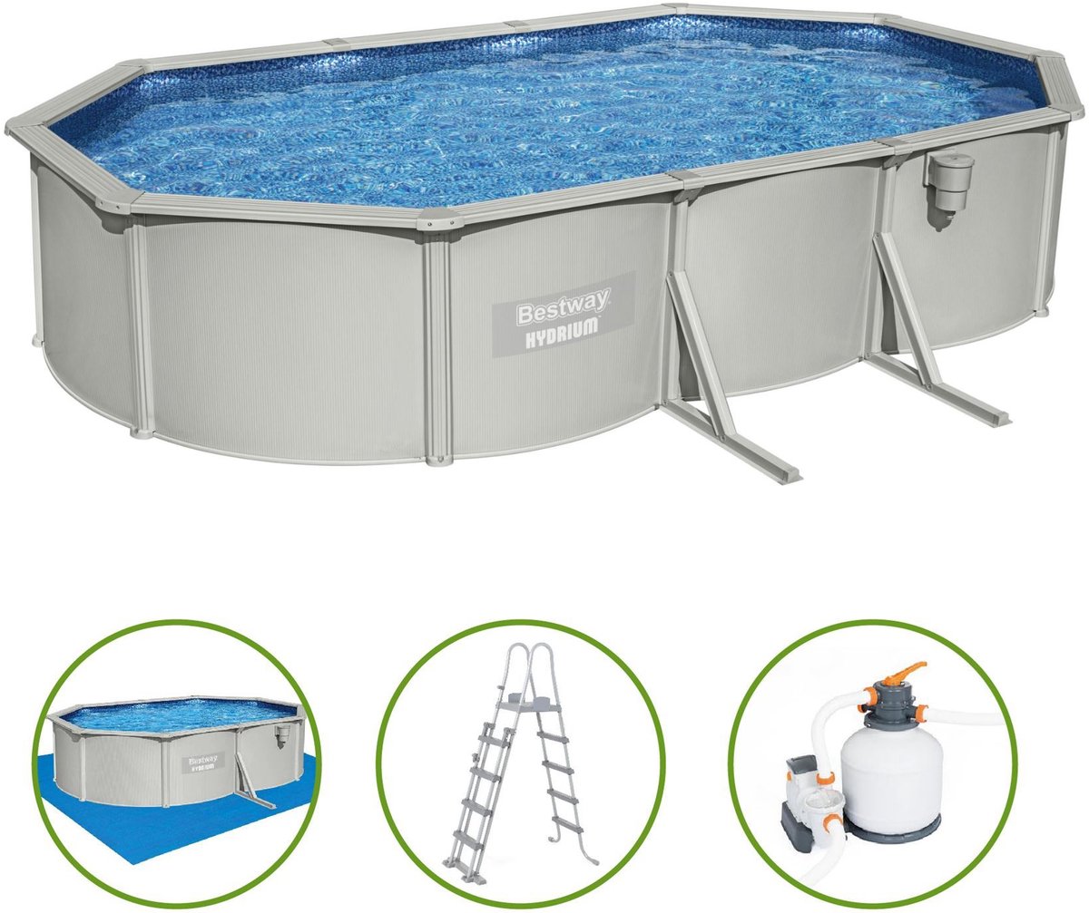 Bestway Opzetzwembad Hydrium Oval 610 X 360 X 120 Cm