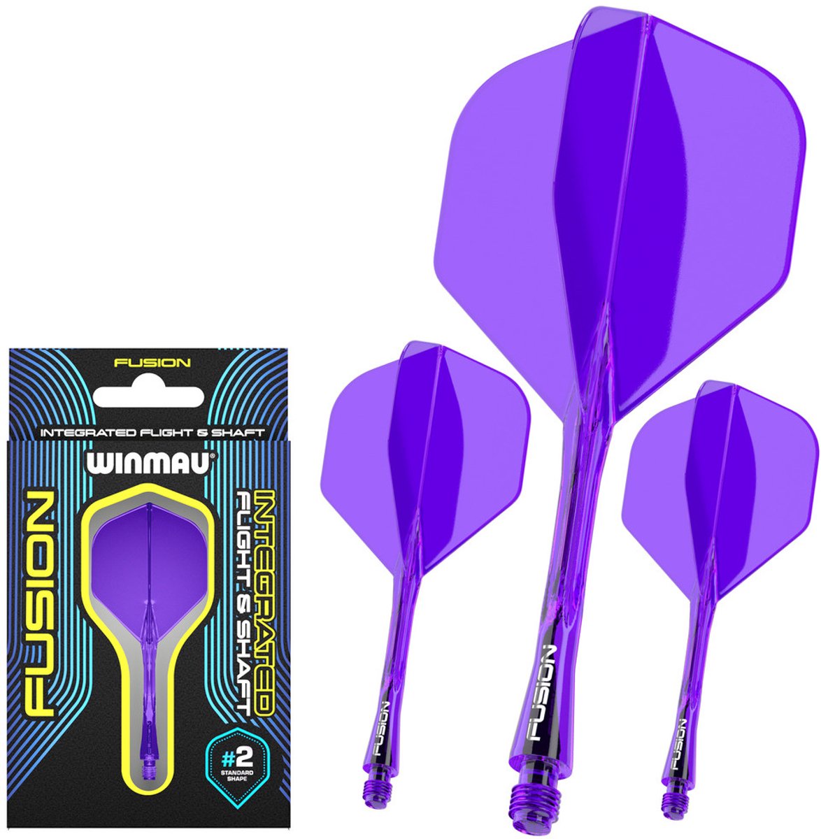 Winmau Fusion Purple NO2 - Dart Flights Inbetween