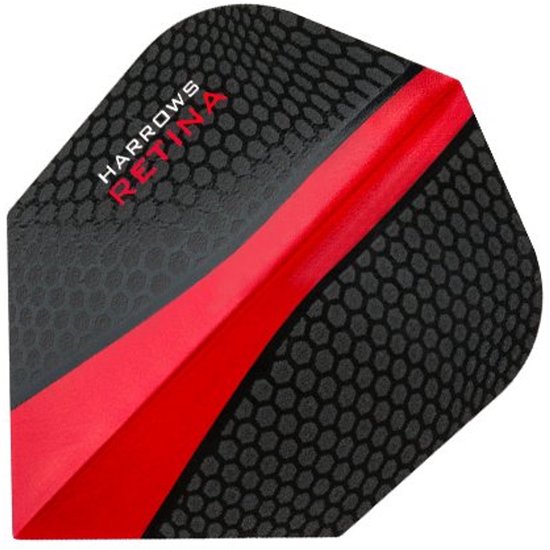 Harrows Retina Red - Dart Flights van Harrows — afbeelding 2
