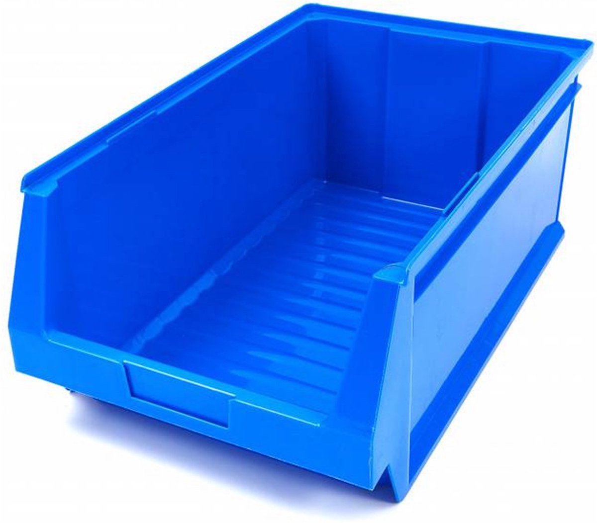 Tayg Stapelbare Magazijnbak – 33×21,6×11,5 cm – Blauw – Robuuste Polypropyleen – Stapelbaar & Labelvak