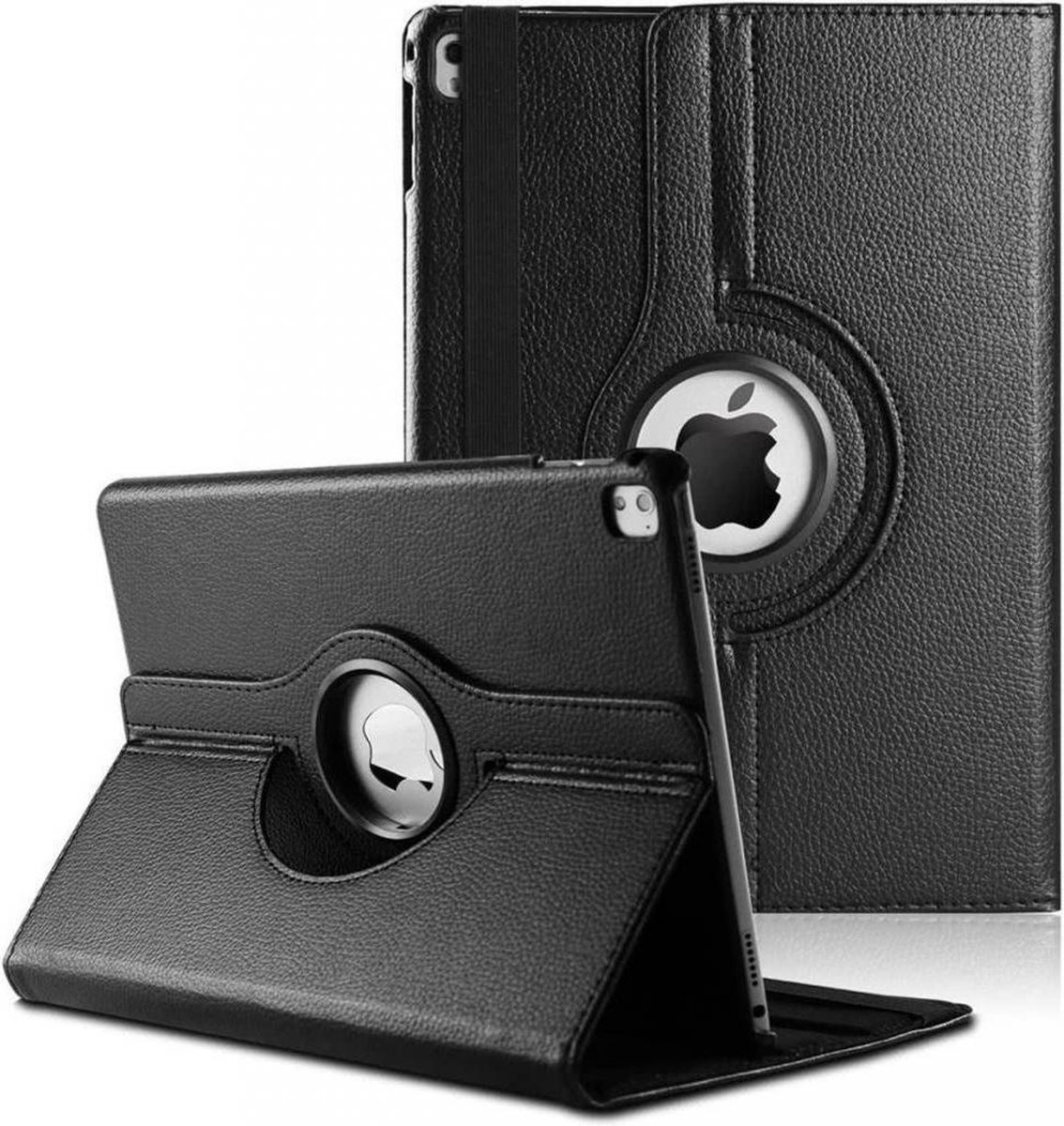 iPad Pro 9.7 inch Case met 360ᄚ draaistand cover hoesje - Zwart