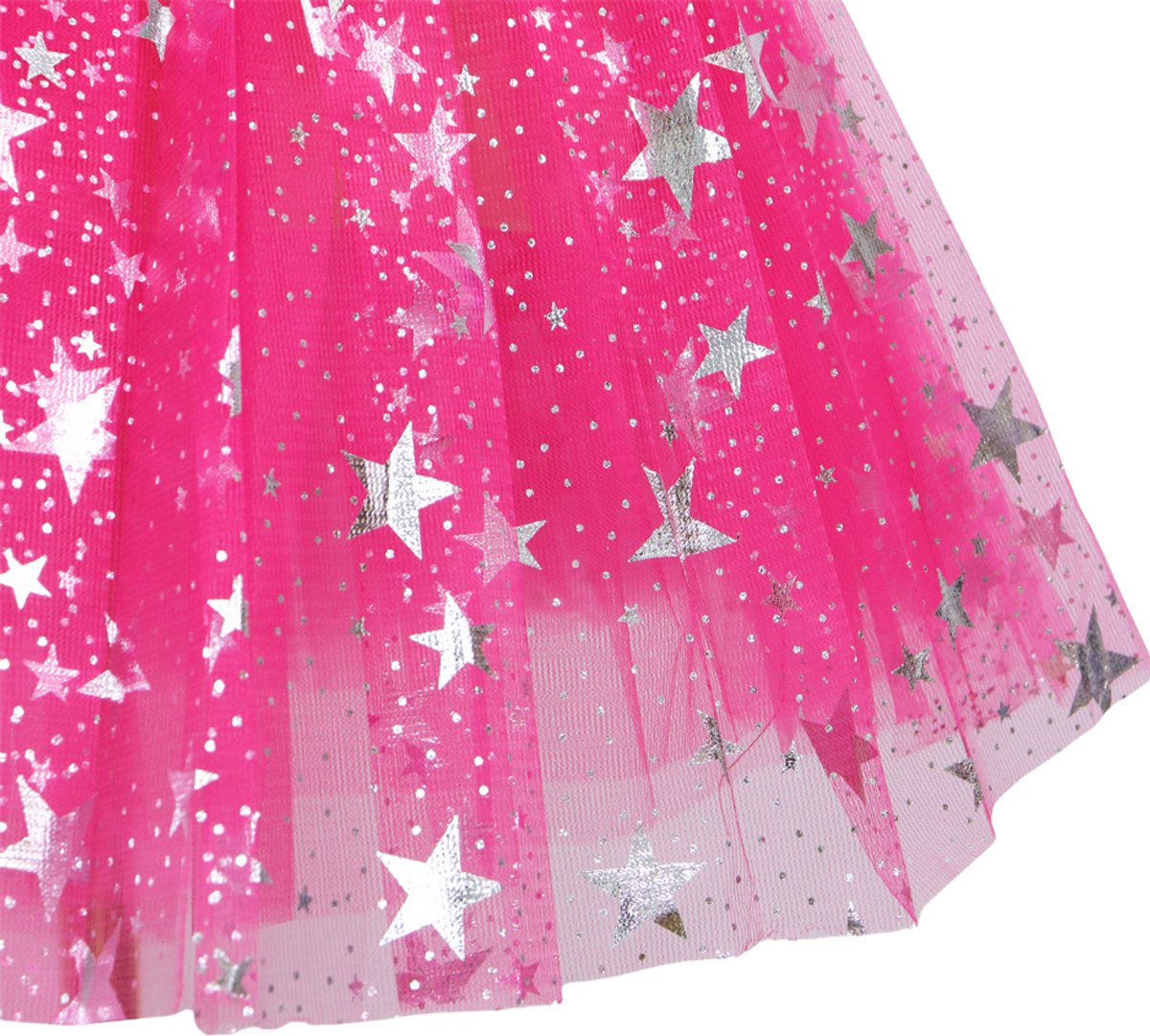 Joya Kids® Verkleedset Meisje | Superhelden Outfit Kind | Tutu Rok + Metallic Cape + Masker | Superheldin Ster | Prinses | Meisje Verkleedset | Prinsessencape | Carnaval | Verkleedkleding 3-delig | Roze — afbeelding 8