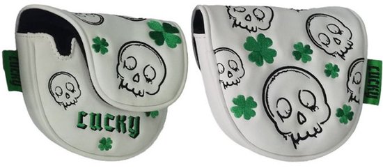 Legend Putter Mallet Headcover Lucky Wit Groen van Legend — afbeelding 2