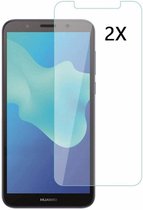 Ntech 2Pack Geschikt voor Huawei Y5 lite (2018)Screenprotector Tempered Glass