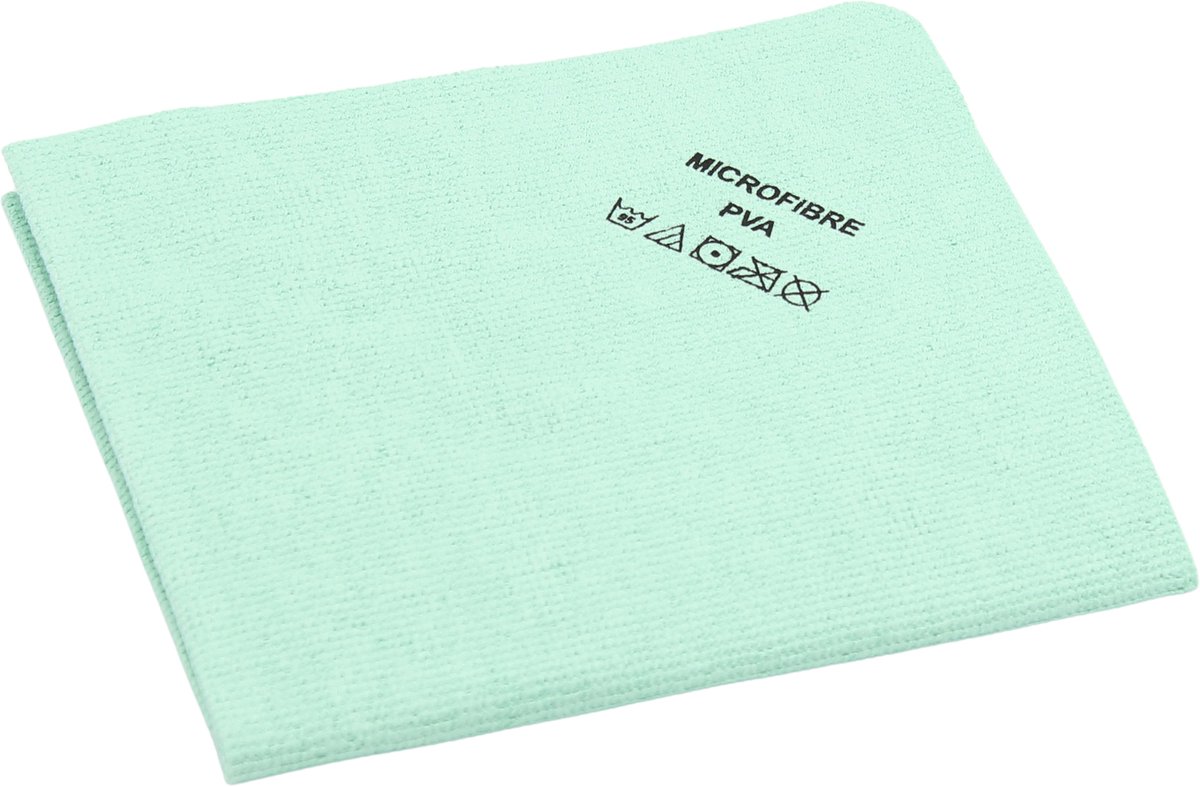 PVA Microvezeldoek Groen – 5 stuks – 38x35 cm – Streeploos & Ultra-absorberend