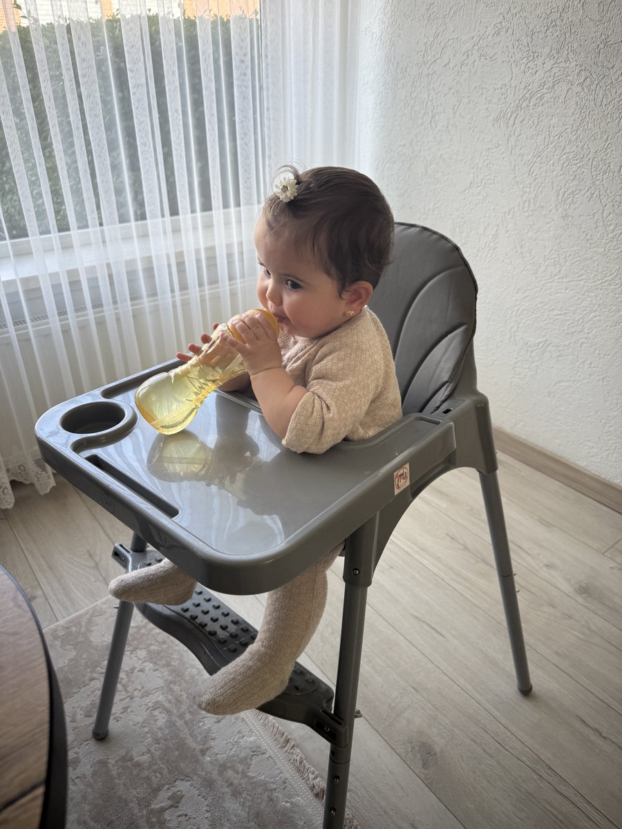 Liefjes & Co Kinderstoel - Eetstoel Baby – Inclusief Kussen – Verstelbare Baby Eetstoel – 2 in 1 & Peuterstoel – Grijs thumbnail 2