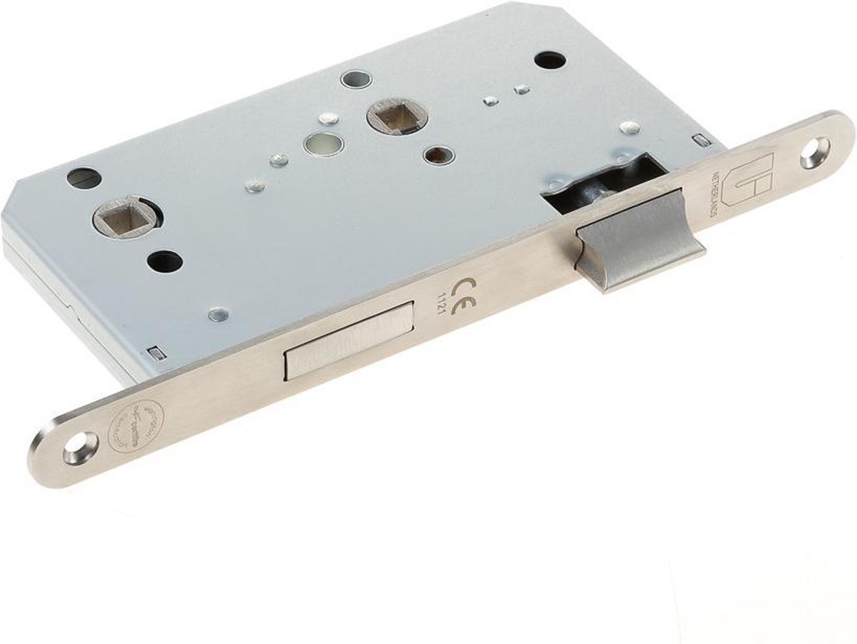 Stanley Wc-slot RVS PC72mm voorplaat afgerond 20mm doornmaat 60mm