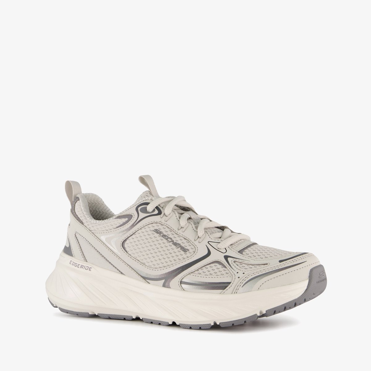 Skechers Edgeride Silver Eclipse sneakers grijs - Maat 41 - Extra comfort - Memory Foam