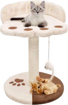 vidaXL - Kattenkrabpaal - met - sisal - krabpaal - 40 - cm - beige - en - bruin