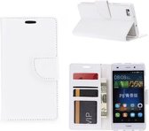 Huawei P8 Lite book wallet case hoesje Wit