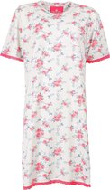 Tenderness Dames Nachthemd Roze met Bloemen print TENGD1504A Maten: S