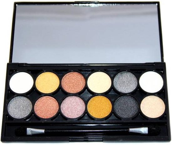 Technic Enticing Lidschatten Palette – Pressed Pigments In Beige & Braun, 9 Matte & Schimmernde Farben, Hochpigmentiert