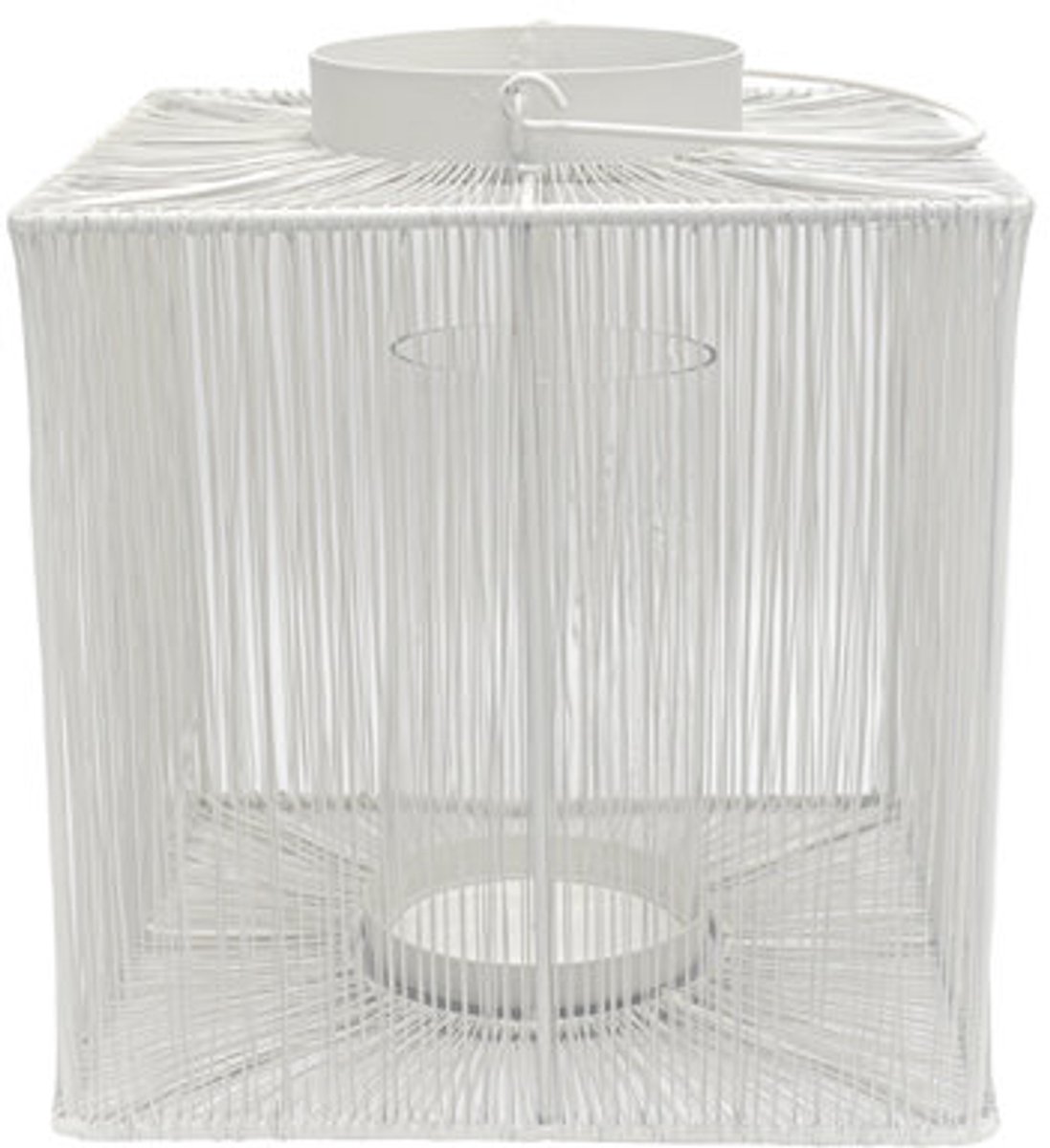 Leeff Lantaarn Luuk L – Windlicht – Wit – Glas en metaal