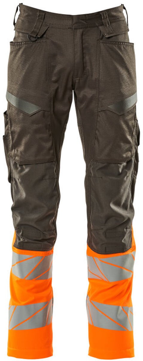 Mascot Accelerate Safe Broek met kniezakken 19679-236 - donkerantraciet/hi-vis oranje - C56 - 82