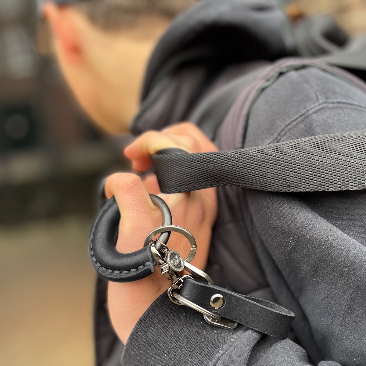 OX Originals - Gunmetal Collectie met lanyard - Sleutelhanger - Zwart