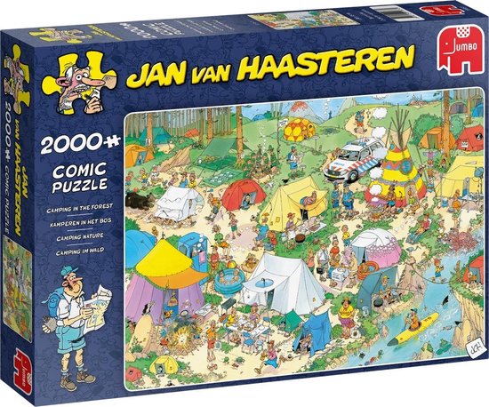 Jan van Haasteren Kamperen in het Bos puzzel - 2000 stukjes | bol