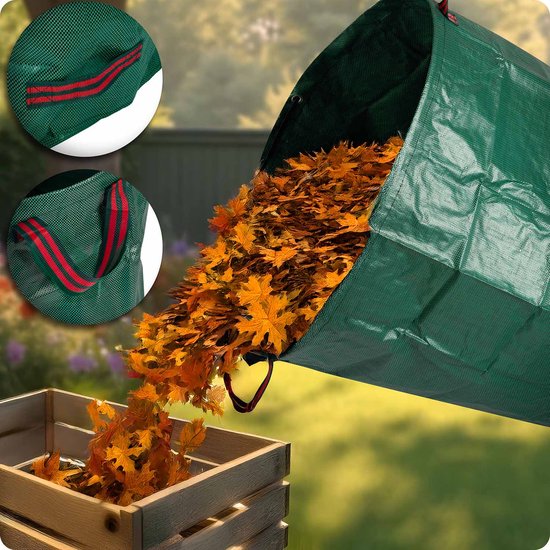 Tuinmand voor bladeren 272 l Plonos PL-524 groen van Plonos — afbeelding 2