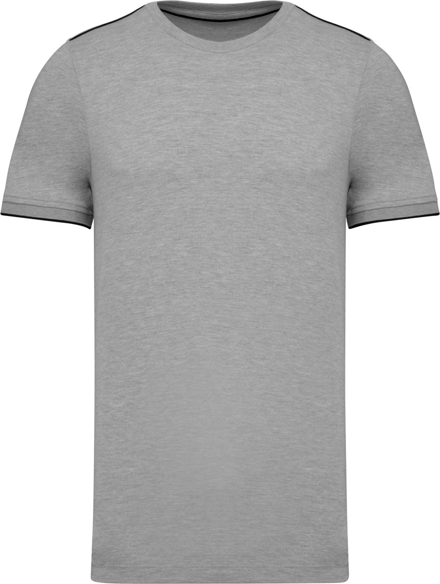 WK. Designed To Work T-shirt Day To Day korte mouwen WK3020 - Oxford Grey / Black - XL