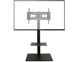 unho Floor TV Stand Mount - In hoogte verstelbare draaibare TV Stand - plank en HD-kabel - voor de meeste 32'‘- 65’' LCD LED flatscreens - tot 66 kg 600x400