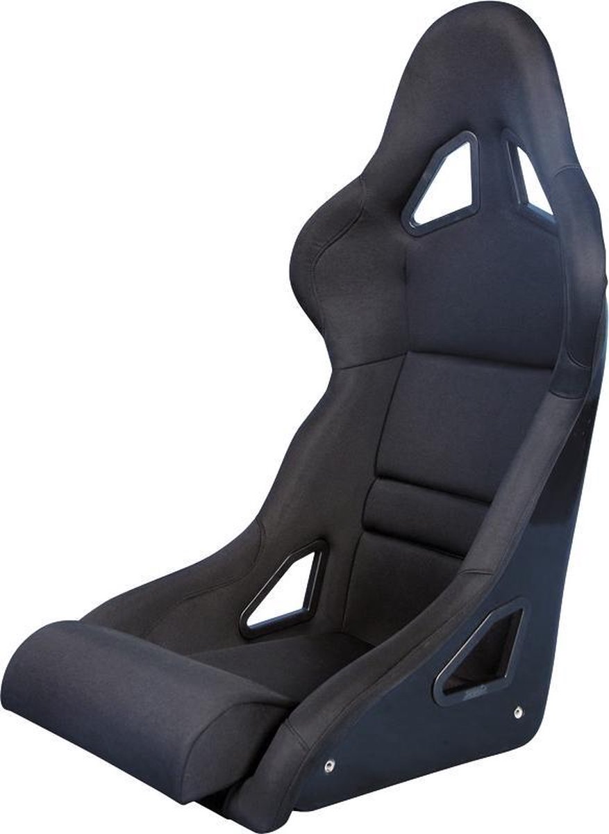 AutoStyle Sportstoel 'BS8' - Zwart - Vaste polyester rugleuning