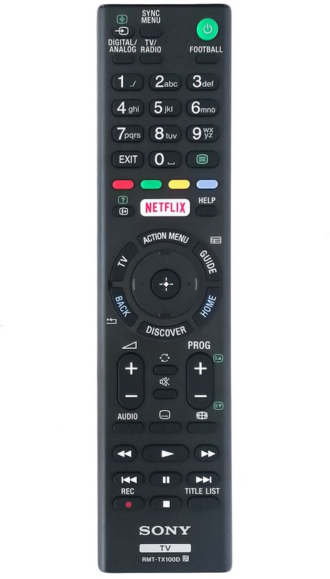 Foto: Originele sony rmt tx100d tv afstandsbediening geschikt voor alle sony smart televisies