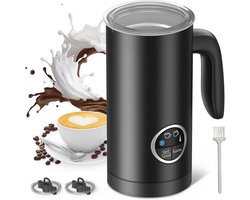 4-in-1 Automatische Melkopschuimer - Zwart