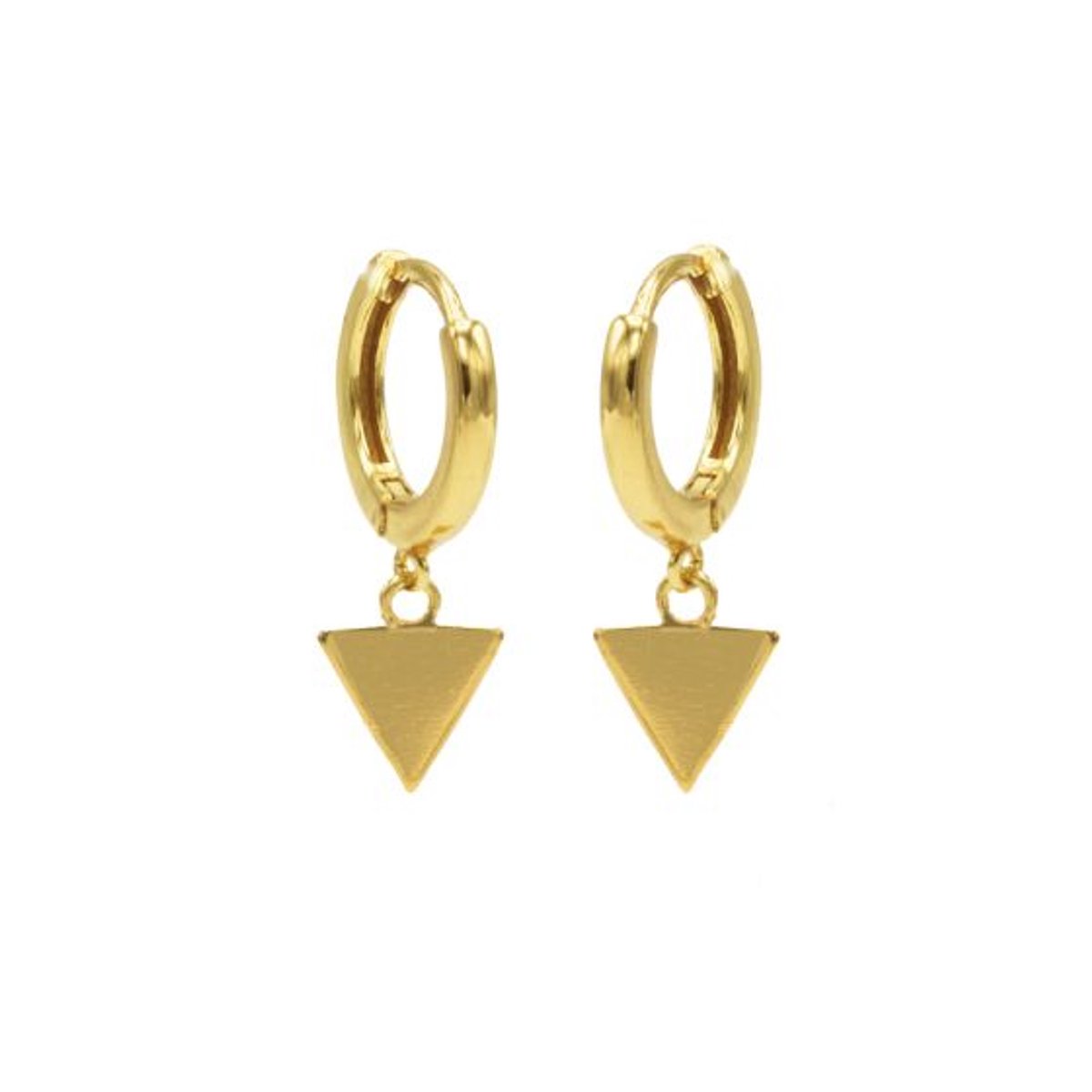 Karma Oorringen Hinged Hoops Triangle Goud