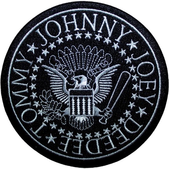 Ramones - Presidential Seal Patch - Zwart/Wit