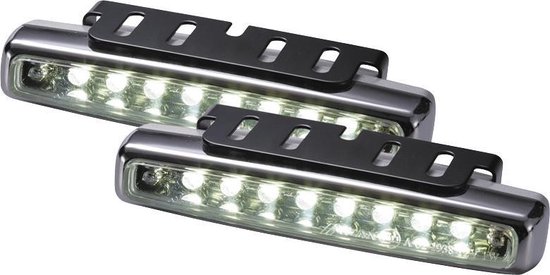 Foto: Autostyle set universele drl dagrijdlampen 112x24x38mm bxhxd incl e keur 